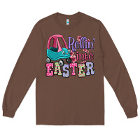 Chestnut Easter Day Rollin into Easter toddler car Long Sleeve Tee - OliviaCreatesArt