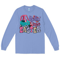 Colony Blue Easter Day Rollin into Easter toddler car Long Sleeve Tee - OliviaCreatesArt