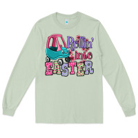 Matcha Easter Day Rollin into Easter toddler car Long Sleeve Tee - OliviaCreatesArt
