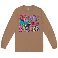 Toasted Coconut Easter Day Rollin into Easter toddler car Long Sleeve Tee - OliviaCreatesArt