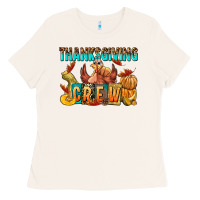 Bone Thanksgiving crew Ladies Tee - NancyCooperArtShop