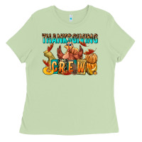 Matcha Thanksgiving crew Ladies Tee - NancyCooperArtShop