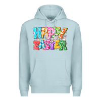 Blue Mist Happy Easter Premium Hoodie - CowhideDigitalArt