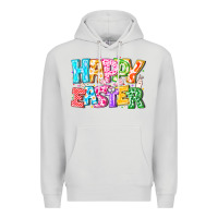 Dove Grey Happy Easter Premium Hoodie - CowhideDigitalArt