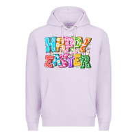 Lilac Happy Easter Premium Hoodie - CowhideDigitalArt