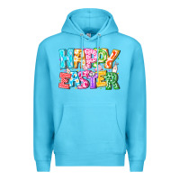 Ocean Blue Happy Easter Premium Hoodie - CowhideDigitalArt