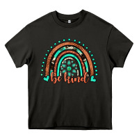 Asphalt be kind western turquoise rainbow Heavy Core Tee - JahusDesignShop