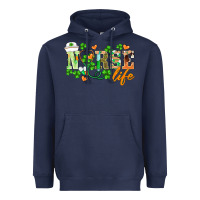 Navy st.patricks nurse life Heavyweight Hoodie - BarkalooDesign