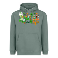 Sage st.patricks nurse life Heavyweight Hoodie - BarkalooDesign