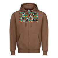 Chestnut western autism  cup Zipper Hoodie - Artiststas