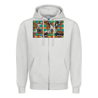 Dove Grey western autism  cup Zipper Hoodie - Artiststas