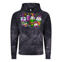 Cloud Black mardi gras gnomes coffee cups Vintage Hoodie - OliviaCreatesArt