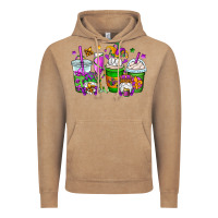 Vintage Coffee mardi gras gnomes coffee cups Vintage Hoodie - OliviaCreatesArt