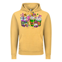 Vintage Mustard mardi gras gnomes coffee cups Vintage Hoodie - OliviaCreatesArt