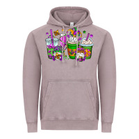 Vintage Zinc mardi gras gnomes coffee cups Vintage Hoodie - OliviaCreatesArt