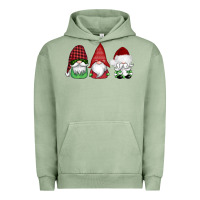 Pigment Oil Green christmas gnomes Urban Hoodie - AdoDesignShop