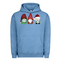 Pigment Pebble Blue christmas gnomes Urban Hoodie - AdoDesignShop