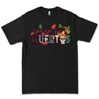 Black Dia De Los Muertos Premium Tee - texasbilliewilder