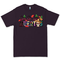 Plum Dia De Los Muertos Premium Tee - texasbilliewilder