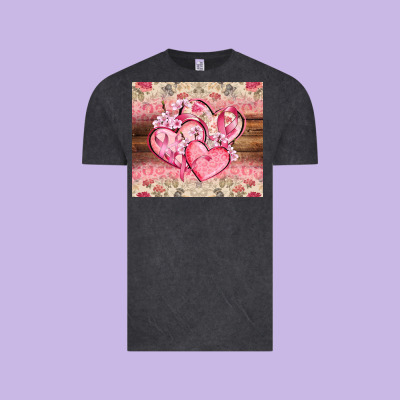 Cancer Hearts Vintage Tee Designed By Cowgirlartshop