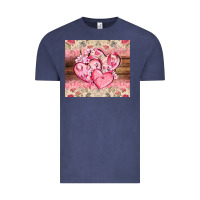 Vintage Denim cancer hearts Vintage Tee - CowGirlArtShop
