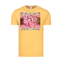 Vintage Mustard cancer hearts Vintage Tee - CowGirlArtShop