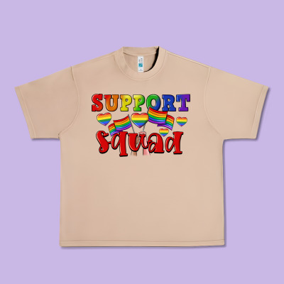 Support Squad Pride Urban Heavy Tee Designed By Cowgirlartshop