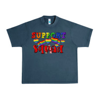 Midnight Navy Support squad pride Urban Heavy Tee - CowGirlArtShop