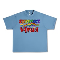 Pebble Blue Support squad pride Urban Heavy Tee - CowGirlArtShop