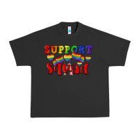 Pigment Black Support squad pride Urban Heavy Tee - CowGirlArtShop