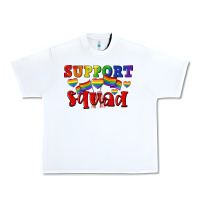 White Support squad pride Urban Heavy Tee - CowGirlArtShop