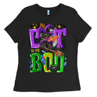Black My cat is my boo Halloween Ladies Tee - NancyCooperArtShop