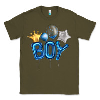 Army Green Birthday Boy Balloon Classic Tee - Artiststas