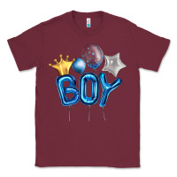 Burgundy Birthday Boy Balloon Classic Tee - Artiststas