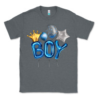 Charcoal Heather Birthday Boy Balloon Classic Tee - Artiststas