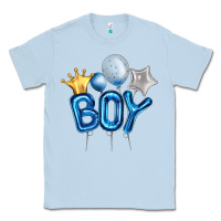 Dusty Blue Birthday Boy Balloon Classic Tee - Artiststas