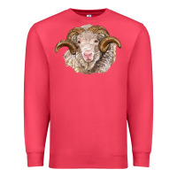 Cardinal merino wool ram Premium Sweatshirt - BarkalooDesign