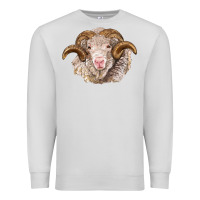 Dove Grey merino wool ram Premium Sweatshirt - BarkalooDesign