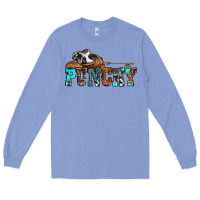 Colony Blue western cowboy hat punchy Long Sleeve Tee - OliviaCreatesArt