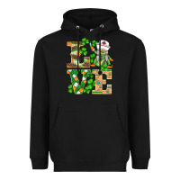 Black st.patricks nurse love gnomies Heavyweight Hoodie - BarkalooDesign