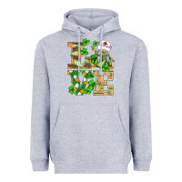Heather Grey st.patricks nurse love gnomies Heavyweight Hoodie - BarkalooDesign