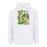 White st.patricks nurse love gnomies Heavyweight Hoodie - BarkalooDesign