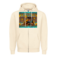 Sandshell Rottweiler with western background Zipper Hoodie - Artiststas