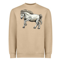 Mushroom percheron horse Heavyweight Sweatshirt - LillyAllenDesigns