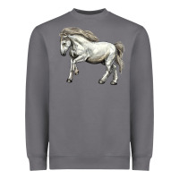 Storm percheron horse Heavyweight Sweatshirt - LillyAllenDesigns