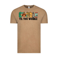 Vintage Coffee gobble til you wobble thanksgiving turkey Vintage Tee - Jasminsmagicworld