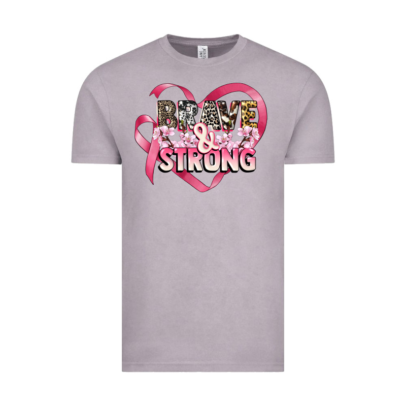 Brave And Strong Cancer Awareness Vintage Tee by CowGirlArtShop | Teevron