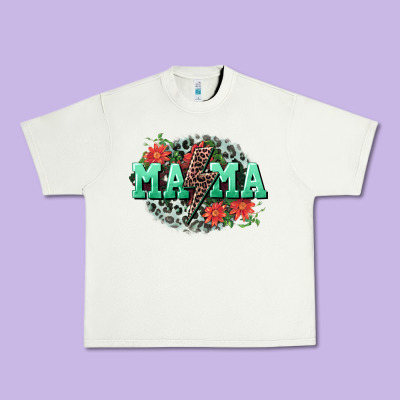 Mama Rock Lightning Bolt Mother's Day Urban Heavy Tee Designed By Cowgirlartshop