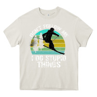 Cream Don t Follow Me I Do Stupid Things Heavy Core Tee - Bettercallsaul