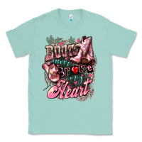 Seafoam Boots never broke my heart Classic Tee - HowdyJamesFarm